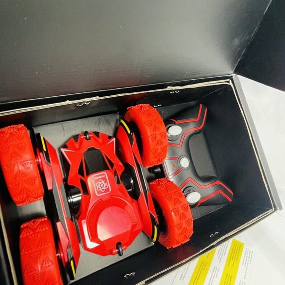 Adam Max Fancy Stunt Toy Red R/C Remote Control 2.4 GHZ, 1:28 Scale - Picture 7 of 12